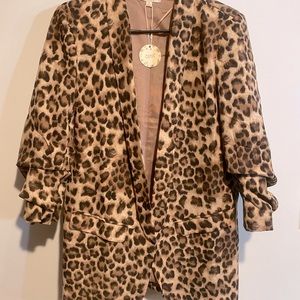 NWT leopard print blazer